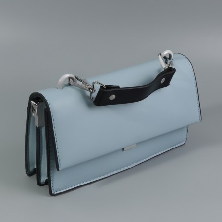 Handle for a bag, with carbines, 20 ± 1 cm × 2.5 cm, black/silver color-3