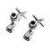 Corner valve for TIM KV10-LFM032, 3/4 "X1/2", VUM/HP, Cross, 2 pcs.