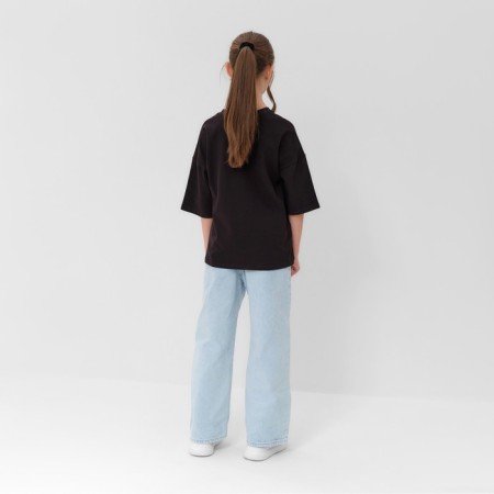 T -shirt Children's Minaku Black color, height 122 cm-3