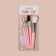 Set of makeup brushes "Tenderness", 5 objects, pink color