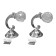 Hook for curtains ks008, one -rod, color chromium