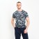T-shirt male camouflage spots, color gray-blue, size 48