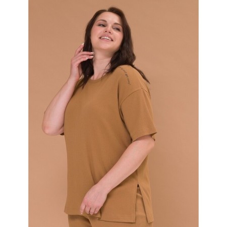 Women's T -shirt Pelican, size 56, beige color-2