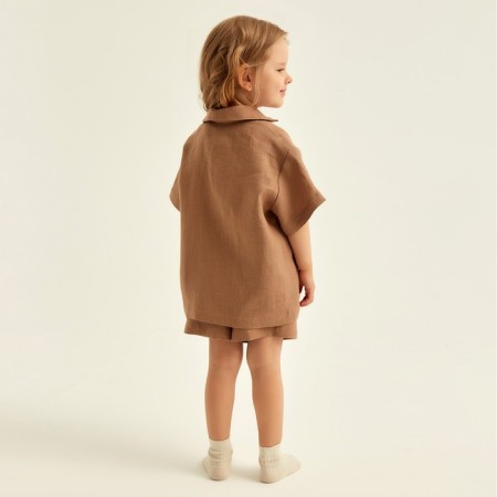 Costore children's home (shirt and shorts) SL Home P 28 (86-92), coffee-7