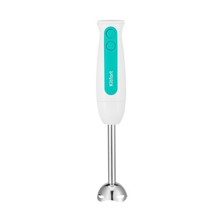 KitFort KT-3051-3, submersible blender, 600 watts, 2 speeds, white and turquoise