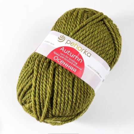 Autumn yarn 25% wool, 75% pan 150m/200g (448-sv. Olival)-1