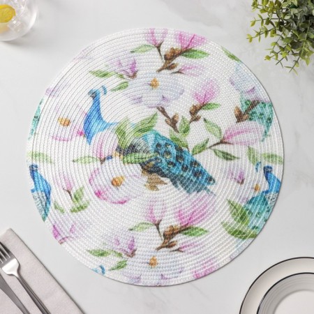 Serving share "Paulo", d = 38 cm, white color-1