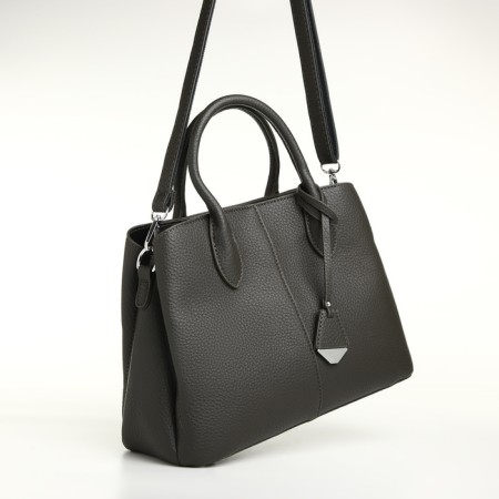 Women's bag on magnet Textura, average size, dark gray color-4