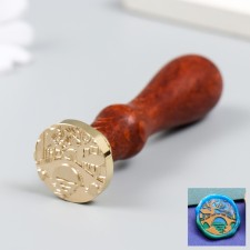 Printing for wax with a wooden handle 
