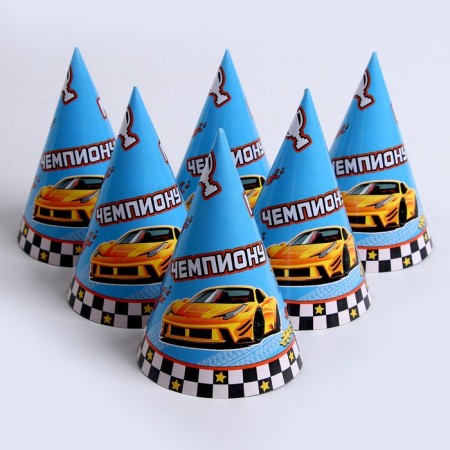Paper “Call” cap, champion, in the set 6 pcs-3