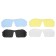 Bicycle glasses with interchangeable lenses in the case, blue color