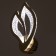 Bra 1830/1GD LED 24W 4000K chrome gold 17x7.5x28 cm