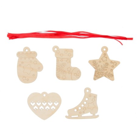 Set for creativity "Wood painting" 5 pcs., With a ribbon-2