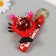Trick rubber with carbine, Krabik strap of water with sparkles 9.5x6.5x4 cm