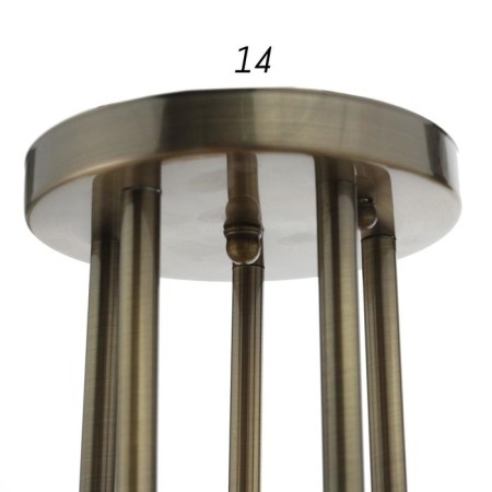 Steel Stewsvelight Nicole 5x60W E27, bronze 55x55x28 cm-5