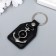 Keychain to the leatherette, metal "anchor" 6.8x4 cm