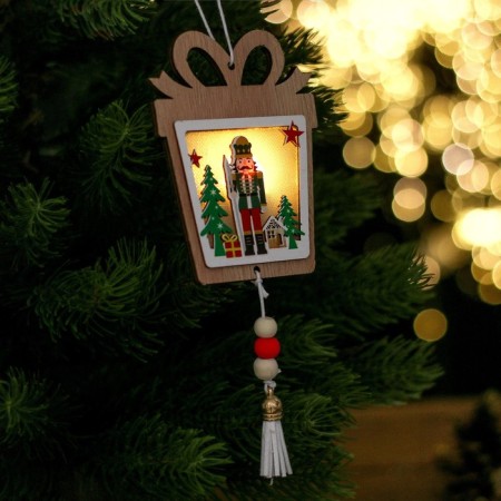 New Year's decor with the “Nutcracker and Gift” backlight 8.5 × 1 × 11cm-2