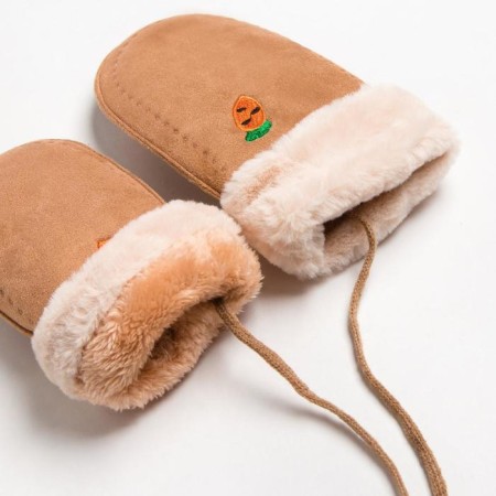 Baby mittens Minaku with embroidery, 18 cm, cent-2