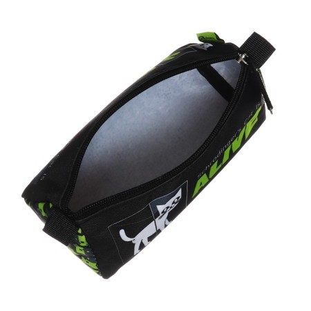 Penal soft, 1 department, 85 x 200 x 65 mm, voluminous, Phoenix "Scientific Cat" Black/Green 61898-2