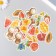 Stickers for creativity "Fruits and berries" embossing gold set 48 pcs 9x7x0.8 cm