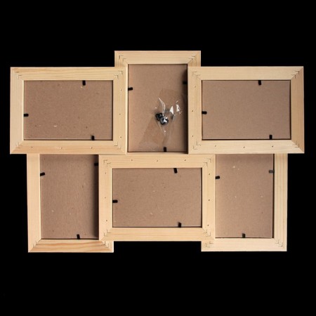 Photo frame in 6 photos 10x15 5n white (plastic screen)-3