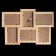 Photo frame in 6 photos 10x15 5n white (plastic screen)