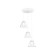 Suspended Ambrella Light, Modern, TR3553, 3HE27, white color