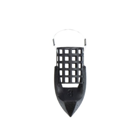 Metallic feeder X-Feeder ME Bullet Arrow S Perfo, Matt Black, 80 g, 20 ml