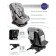 AMAROBABY BRILLANT, ISOFIX fastening, class D, group 0+/1/2/3 (0-36 kg), gray gray