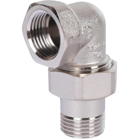 Detacible connection Stout SFT-0059-000012, Corner, American, 1/2 ", Nickelled Brass