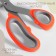 Portnovsky scissors, mowed blade, 10 ", 23 cm, color mix