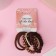 Hair elastic band "Jeannet" (set 5 pcs) codes, 5 cm, mix