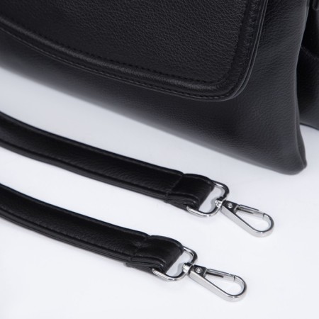 Bag Cross-Bodi with a zipper, black color-5