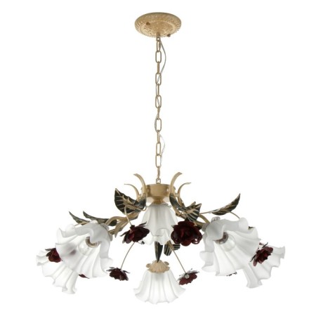 Rosetta chandelier 6he27 40w beige 75x75x30-90cm Bayerlux-3