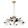 Rosetta chandelier 6he27 40w beige 75x75x30-90cm Bayerlux