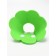 Veterinary collar made of felt "chamomile", size s, green