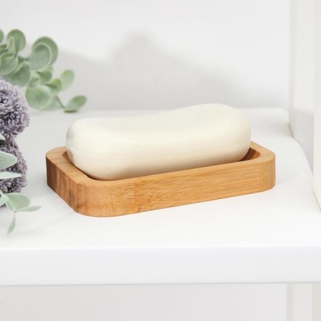 Soap dish, 11.5 × 8 × 1.7 cm, bamboo-1