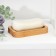 Soap dish, 11.5 × 8 × 1.7 cm, bamboo