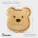 Wooden plate Adelica "Bear", 18 × 18 × 1.8 cm, birch