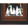 Decorative sticker for windows "House against the backdrop of fir trees" 50x34 cm