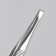Pinzet straight/beveled, narrow, 9 cm, on the blister, silver color