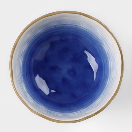 Porcelain shares “Cosmos”, 370 ml, d = 13.1 cm, blue color-2