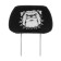 Caps for the headrest bulldog, black, set 2 pcs