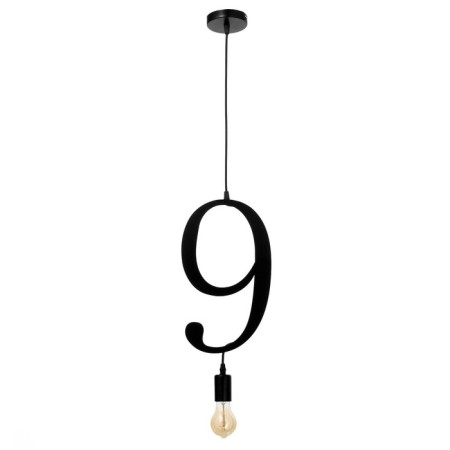 Bayerlux lamp "Figure 9" E27 40W Black 35x21 cm