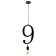 Bayerlux lamp "Figure 9" E27 40W Black 35x21 cm