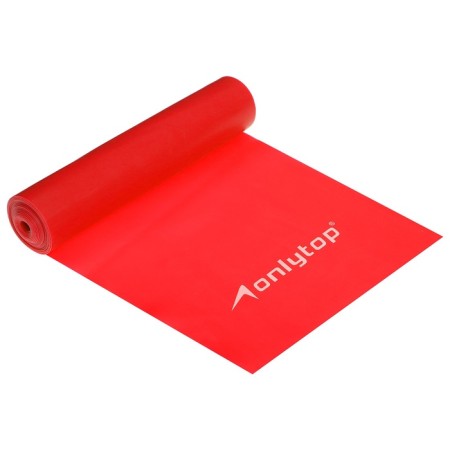 Эспандер ленточный для фитнеса ONLYTOP, 150х15х0,05 см, 20 кг, цвета МИКС-7