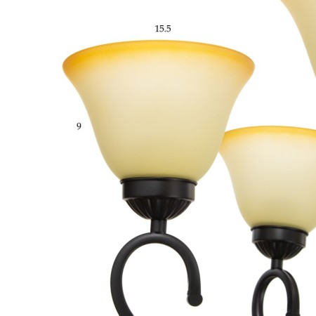 Chandelier 2714/6 E27 40W Black 72x72x42-72 cm Bayerlux-4