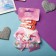 Hair set "Magic" (2 invisibility, 1 clamp) unicorns, pink