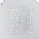 Stick plastic rhinestones "hearts, circles" 10.5x16 cm