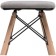 Stool Ben array of beech/metal/fabric, natural/gray 40x40x44 cm
